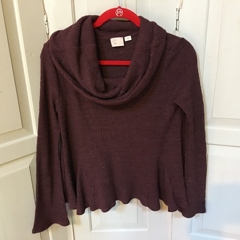 Anthropologie Postage Stamp Sweater